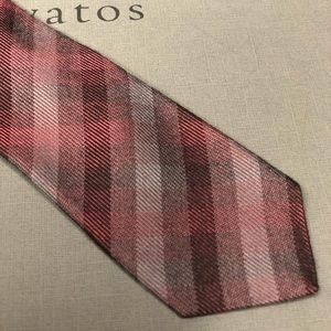 New John Varvatos skinny wool silk Tie